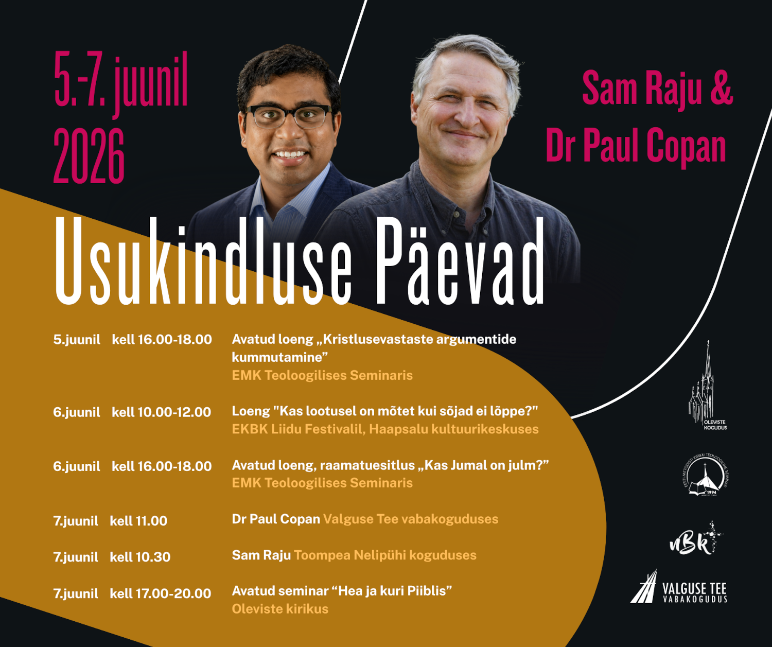 Usukindluse Päevade kava 2026